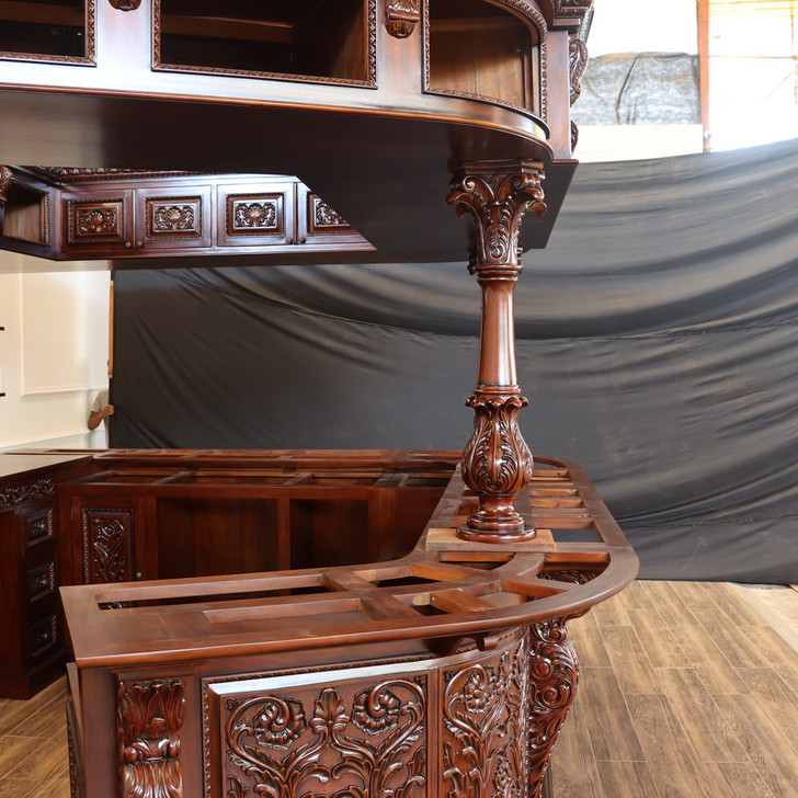Custom-made Carved Canopy Saloon Bar (Poznan)