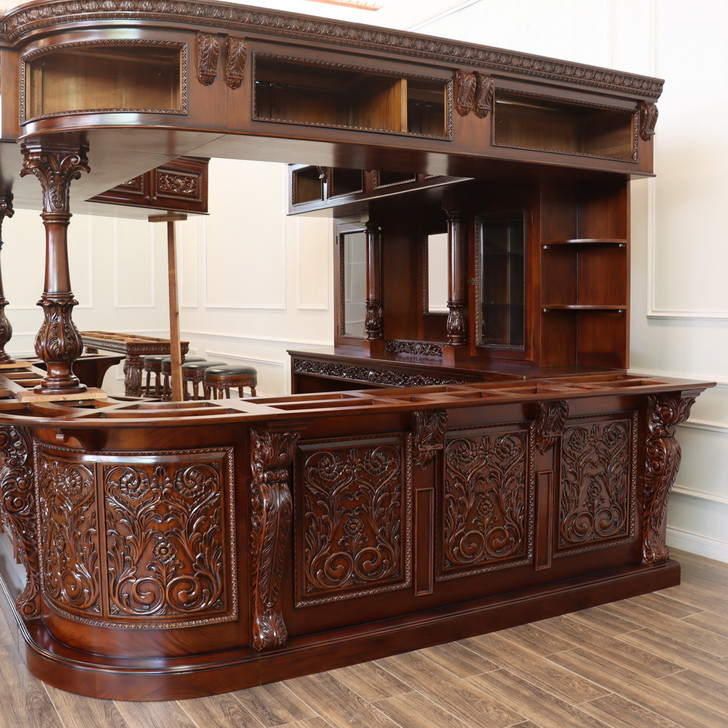 Custom-made Carved Canopy Saloon Bar (Poznan)