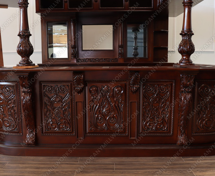 Custom-made Carved Canopy Saloon Bar (Poznan)