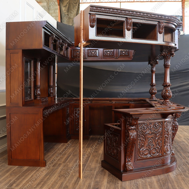 Custom-made Carved Canopy Saloon Bar (Poznan)