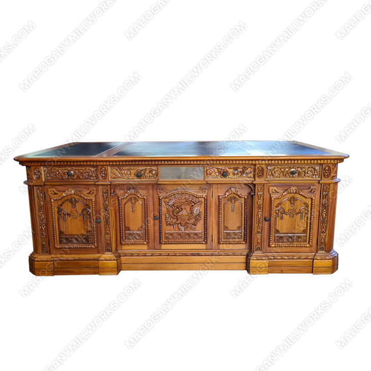 7ft Light Mahogany Oval Office Resolute Desk
