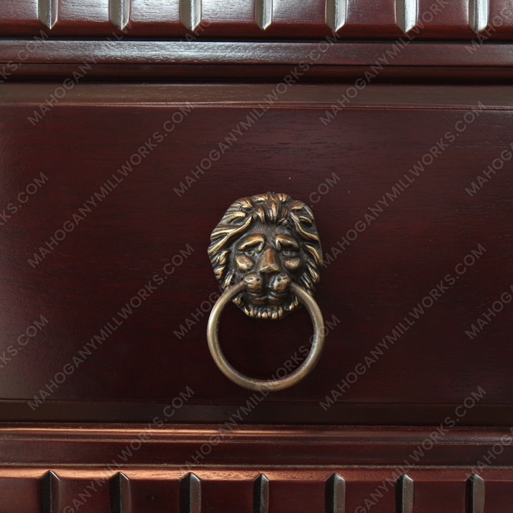 Mahogany Gothic Lion File/Filing Cabinet