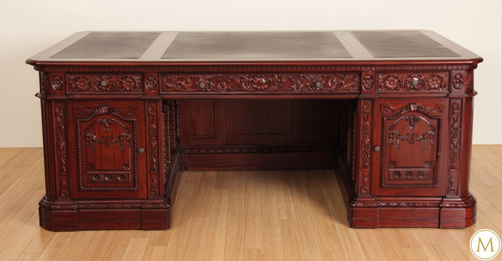 7ft Cherry Finish/Mahogany President's Resolute Desk Replica