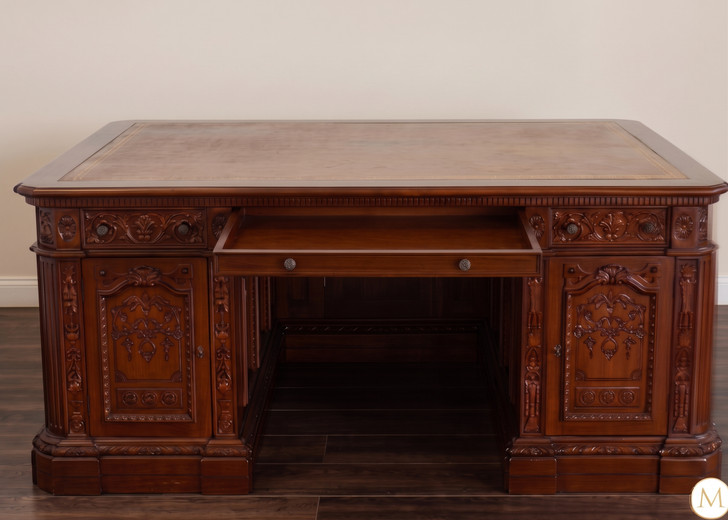 6ft Mahogany HMS Resolute Office Desk (more leg room)