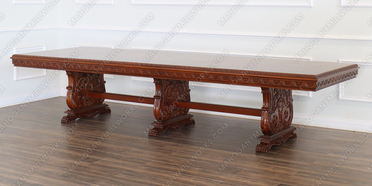 12ft Gothic Dining or Conference Table (12ft x 48"D)