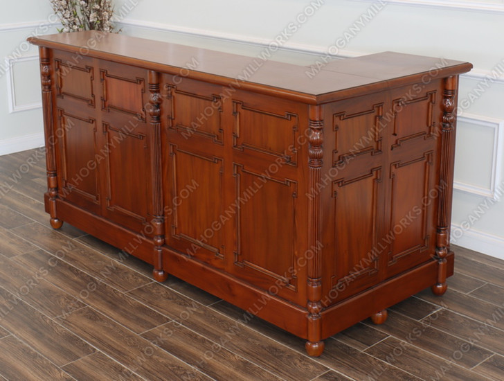 Victorian L-Shape Corner Home Bar
