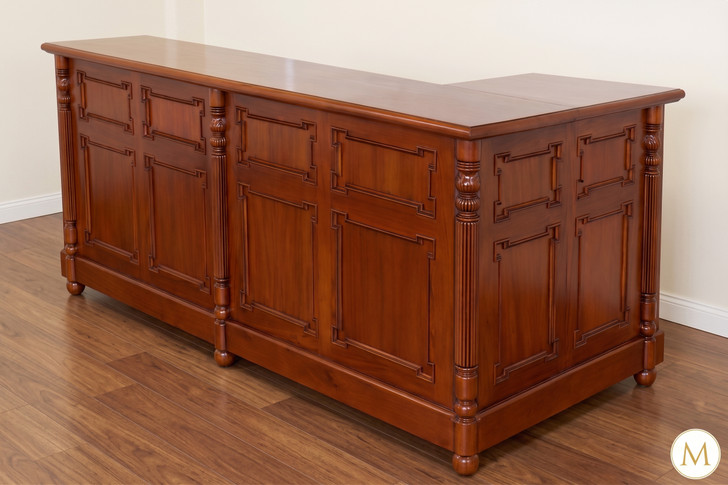 Victorian L-Shape Corner Home Bar