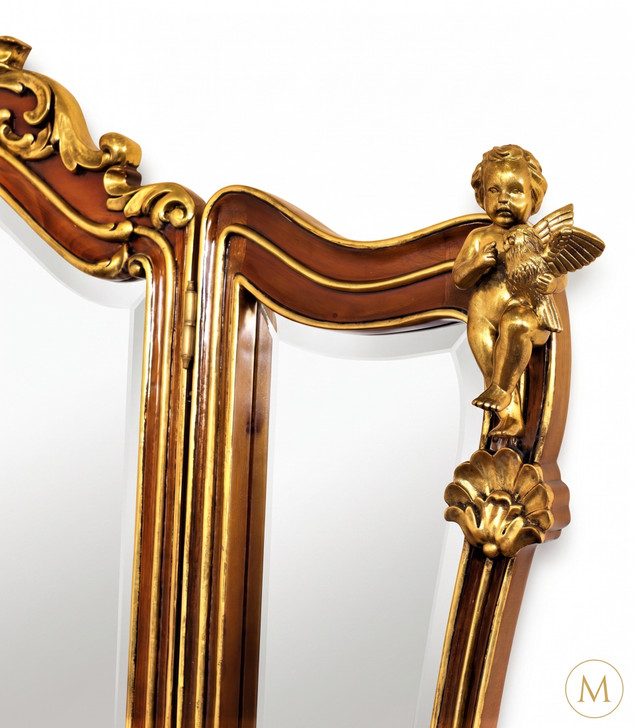 Rococo Inlaid Ladies Make up Vanity