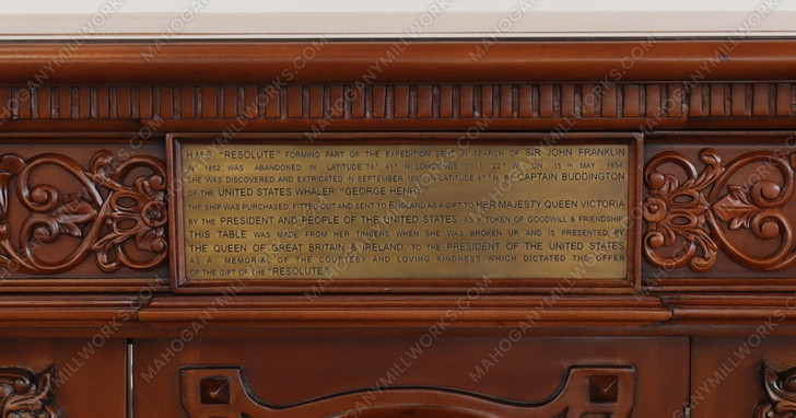 6ft Light Walnut Oval Office Resolute Desk Replica