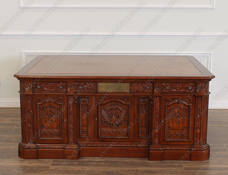 6ft Light Walnut Oval Office Resolute Desk Replica