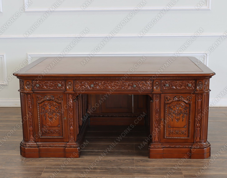 6ft Light Walnut Oval Office Resolute Desk Replica