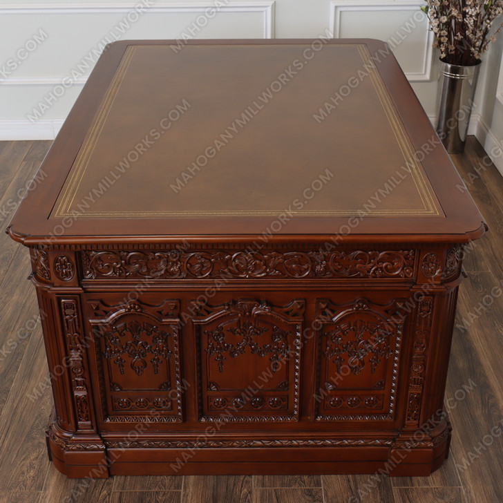 6ft Light Walnut Oval Office Resolute Desk Replica