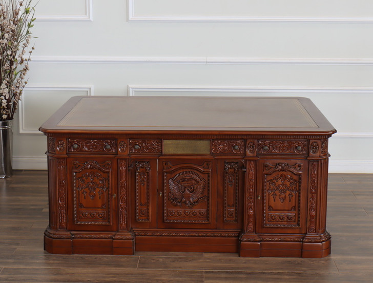 6ft Light Walnut Oval Office Resolute Desk Replica