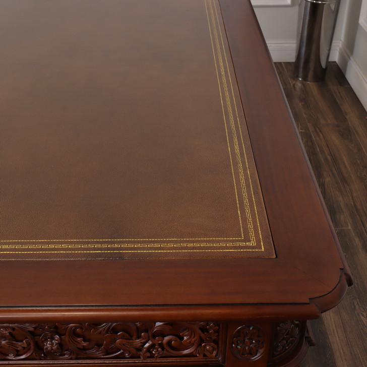 6ft Light Walnut Oval Office Resolute Desk Replica