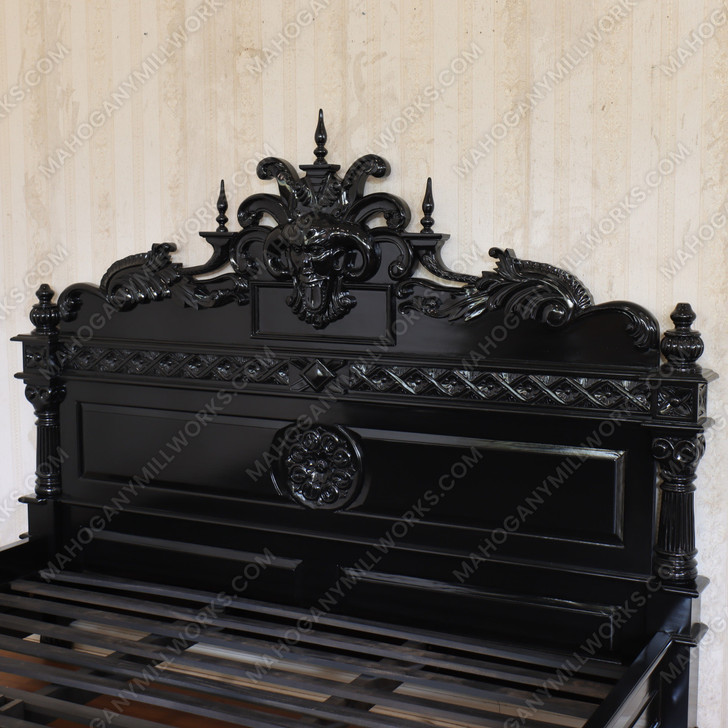 3pc Black Goth Gargoyle Bedroom Set