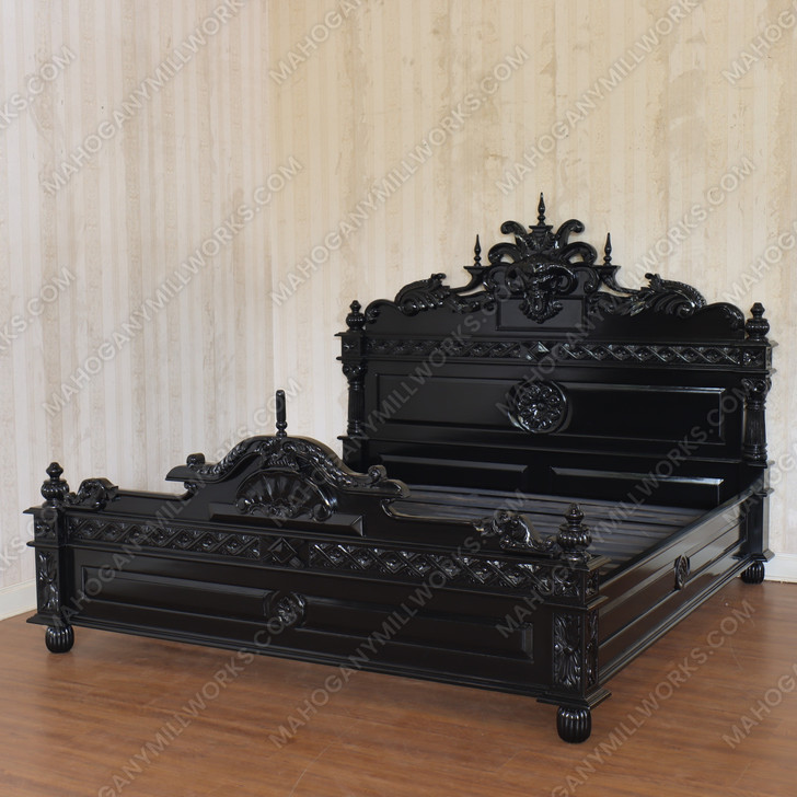 3pc Black Goth Gargoyle Bedroom Set