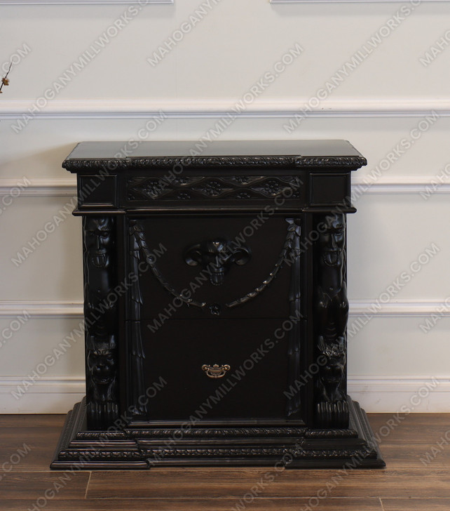 3pc Black Goth Gargoyle Bedroom Set
