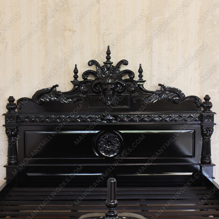 3pc Black Goth Gargoyle Bedroom Set