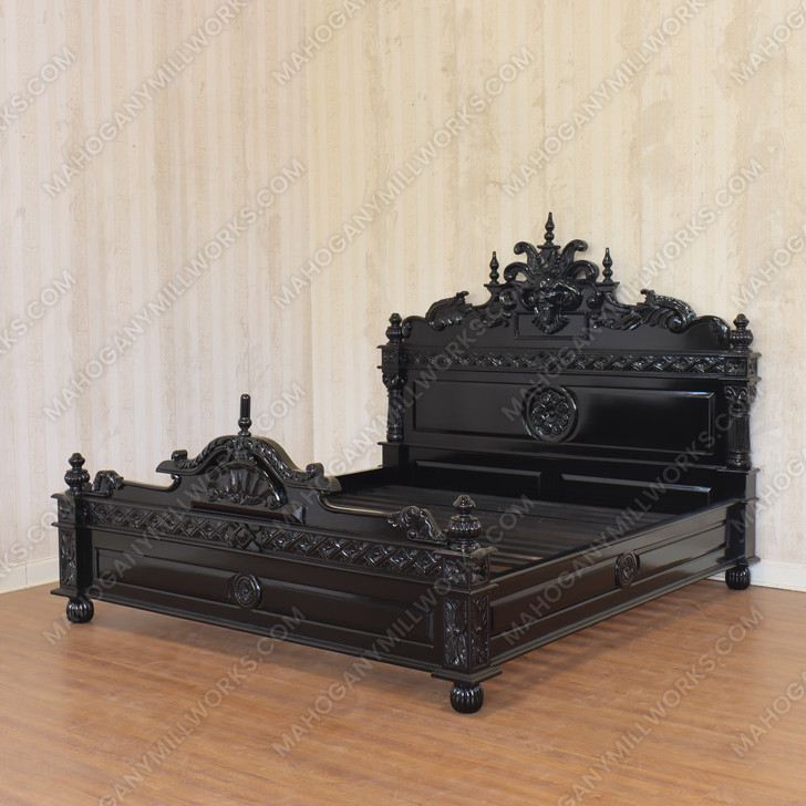 3pc Black Goth Gargoyle Bedroom Set