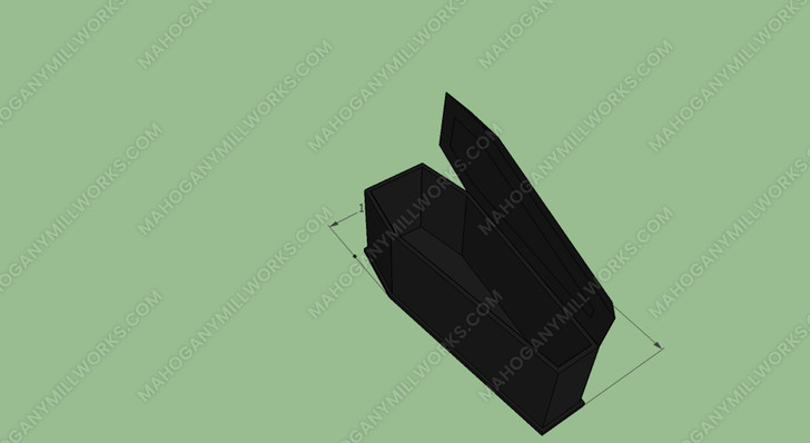 Custom Black Gothic Coffin Shaped Blanket & Storage Trunk