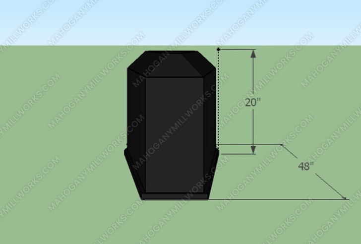 Custom Black Gothic Coffin Shaped Blanket & Storage Trunk
