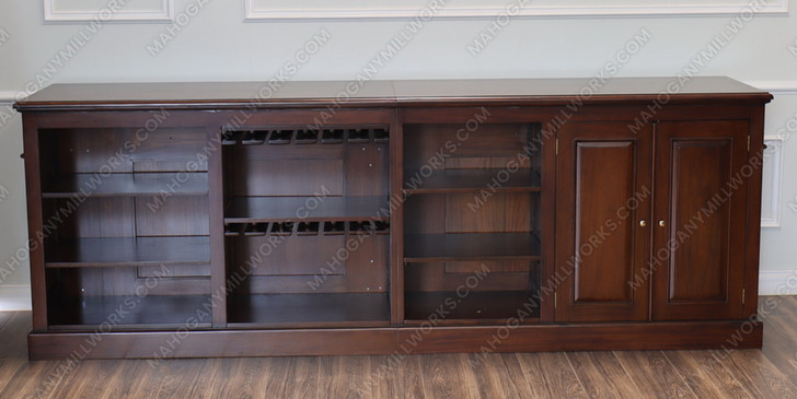 14ft Custom Dark Mahogany Brunswick Saloon Pub Bar Set