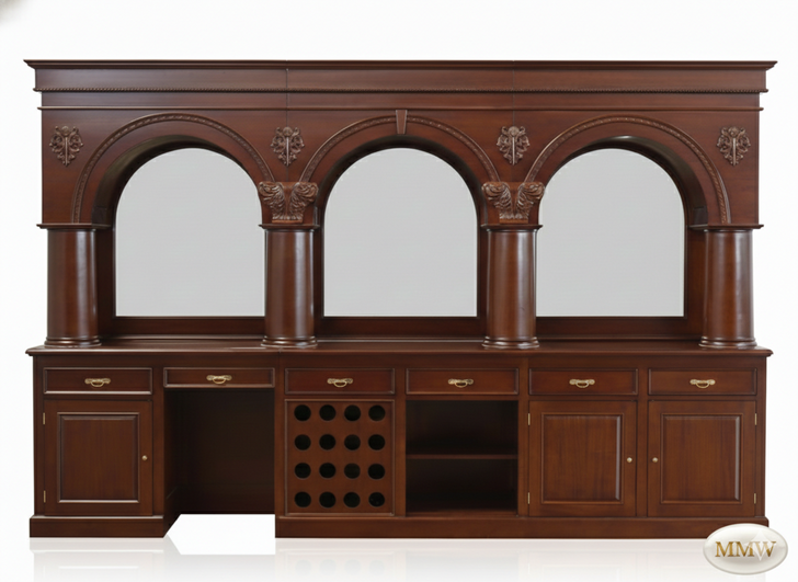 14ft Dark Mahogany Brunswick Saloon Bar