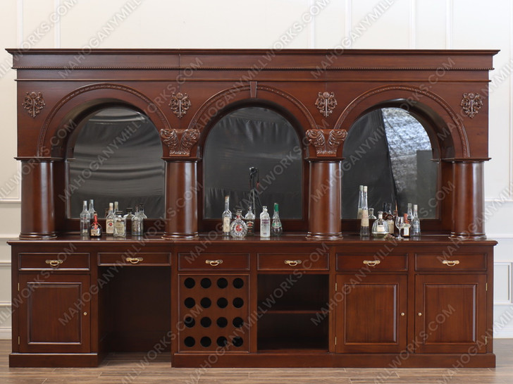 14ft Dark Mahogany Brunswick Saloon Bar