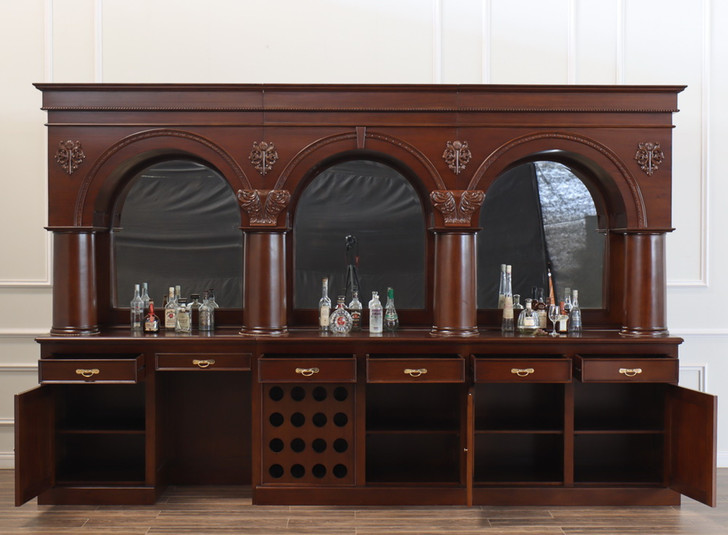 14ft Dark Mahogany Brunswick Saloon Bar