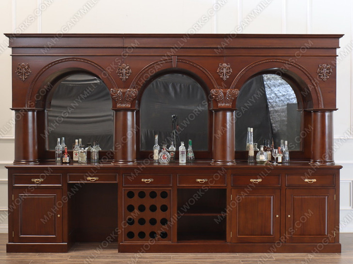 14ft Dark Mahogany Brunswick Saloon Bar