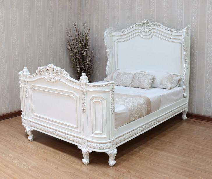 Majestic White French Bonaparte Bed