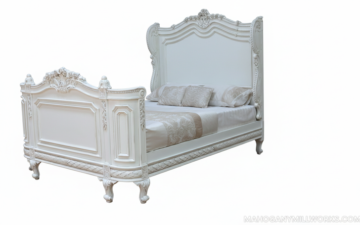 Majestic White French Bonaparte Bed