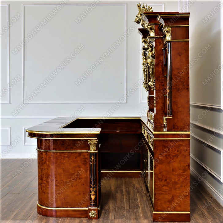 10ft Custom French Empire Inlay Pub Bar