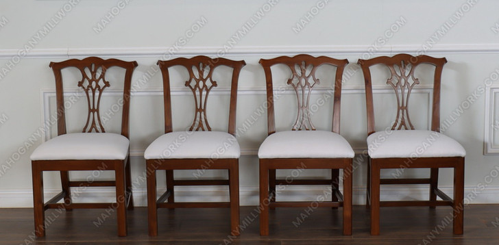 Chippendale Dining Side Chairs (4)