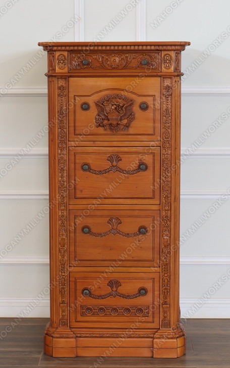 Natural Mahogany Presidential Resolute Filing Cabinet
