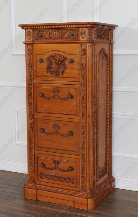 Natural Mahogany Presidential Resolute Filing Cabinet