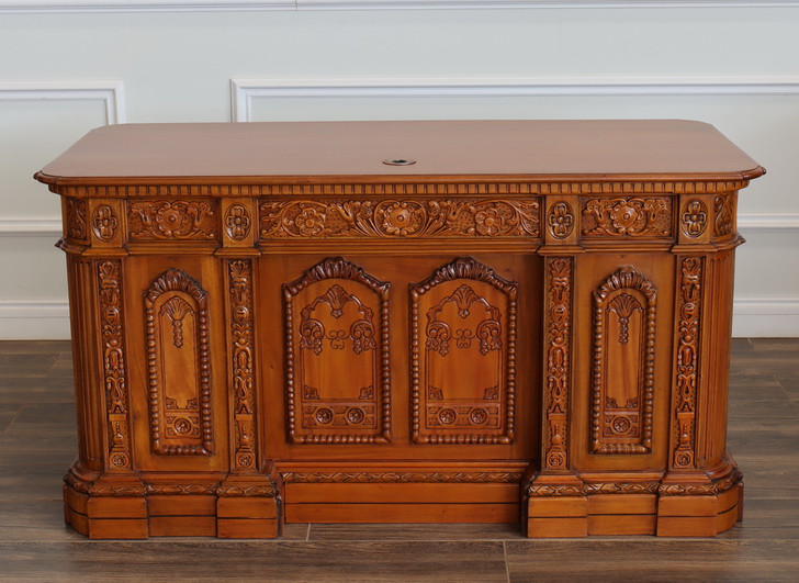 57" Natural Mahogany Presidential Resolute Office Credenza
