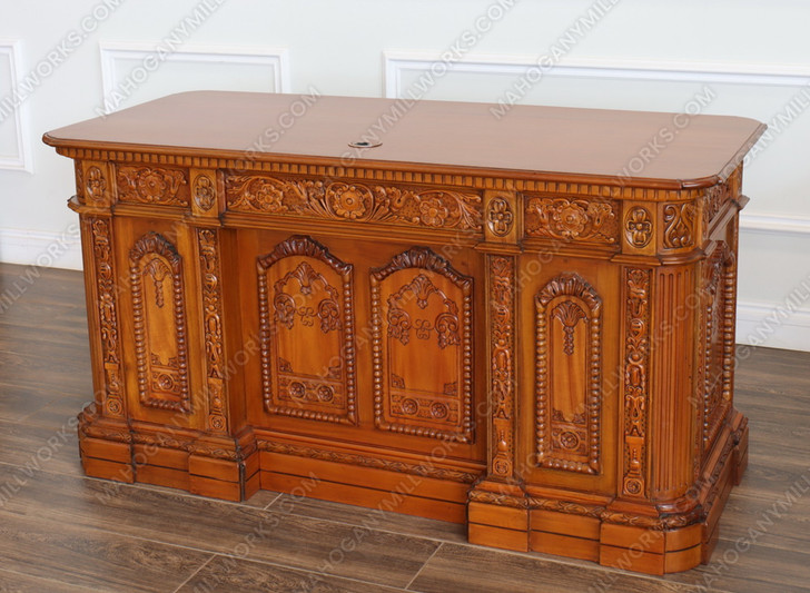 57" Natural Mahogany Presidential Resolute Office Credenza