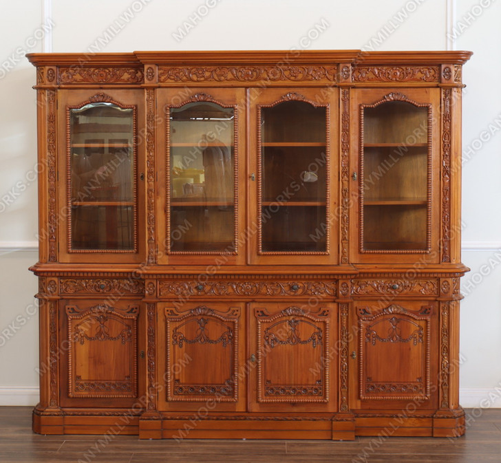 Light Mahogany Resolute Breakfront Bookcase