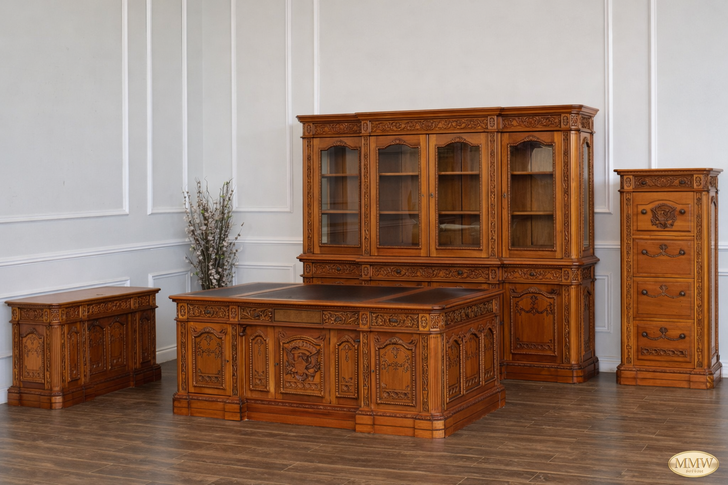 Light Mahogany Resolute Breakfront Bookcase