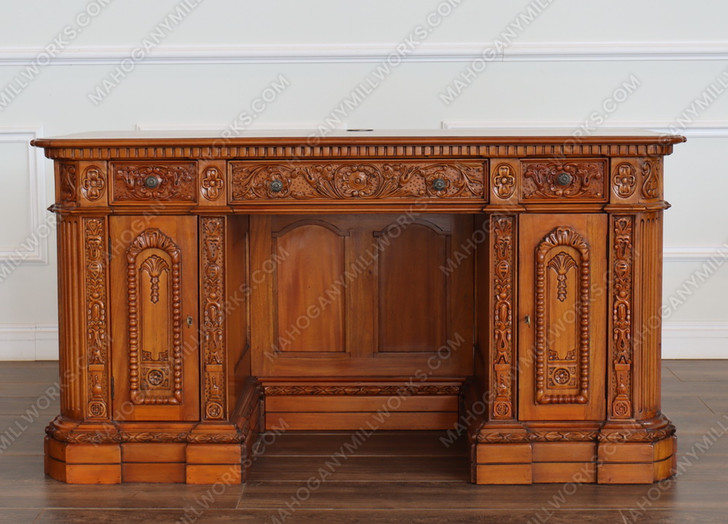 4pc Light Mahogany Presidential Resolute Office Suite
