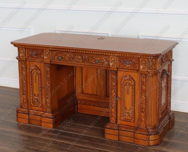 4pc Light Mahogany Presidential Resolute Office Suite