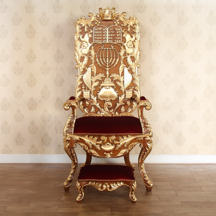 Heavy Carved Elijah Chair