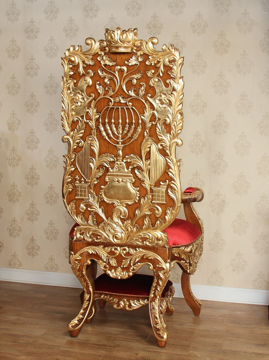 Heavy Carved Elijah Chair