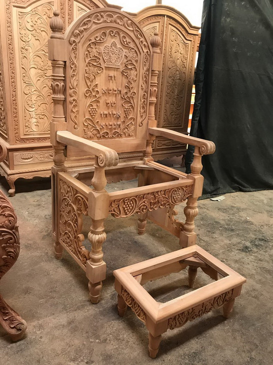 Grape Carved Elijah's Chair