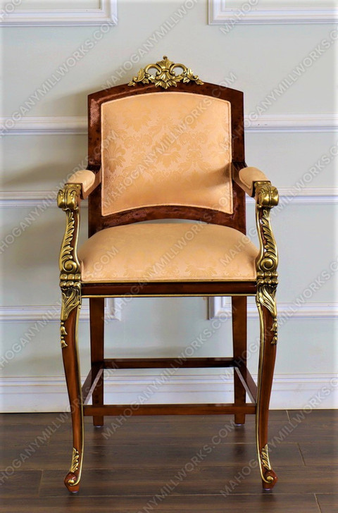 Custom Luxury French Empire Barstool