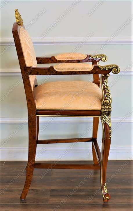 Custom Luxury French Empire Barstool