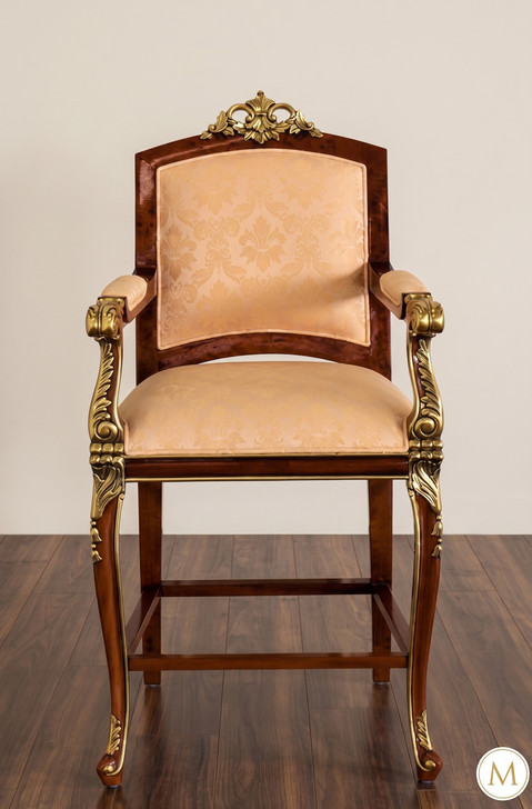 Custom Luxury French Empire Barstool