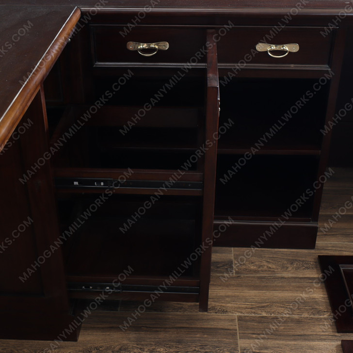 Large Customized Mahogany Blackburn Pub Bar Set