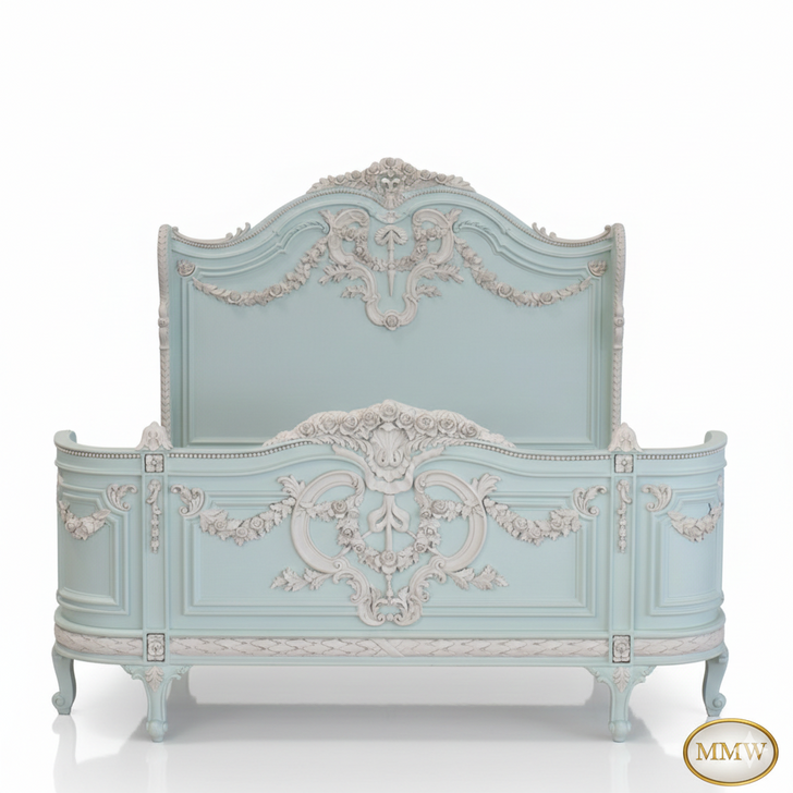 Majestic French Napoleon Bonaparte Bed (Baby Blue)